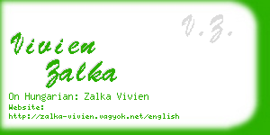 vivien zalka business card